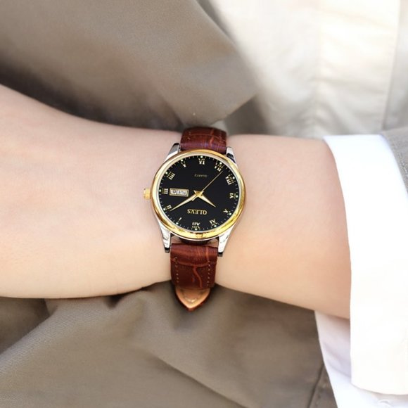 3-2 Women's Watch Leather Band - Picture 1 of 8